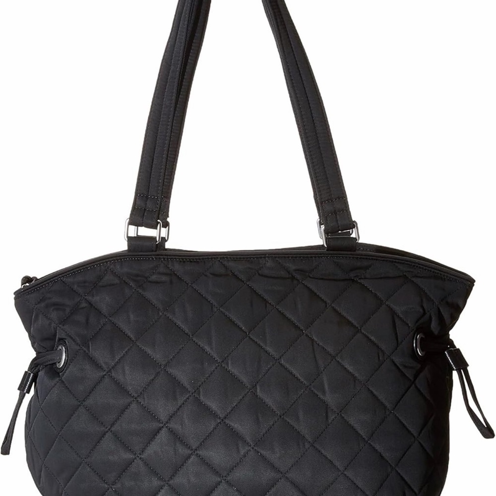Vera Bradley Cinch Shoulder Performance Twill Black -NWOT